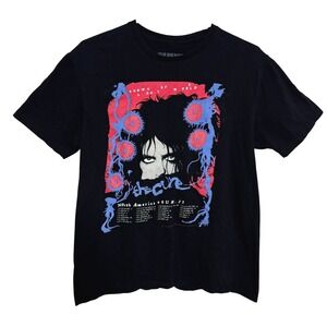 The Cure 2023 Tour T-Shirt Mens M Black Shows Of A Lost World US Tour Authentic